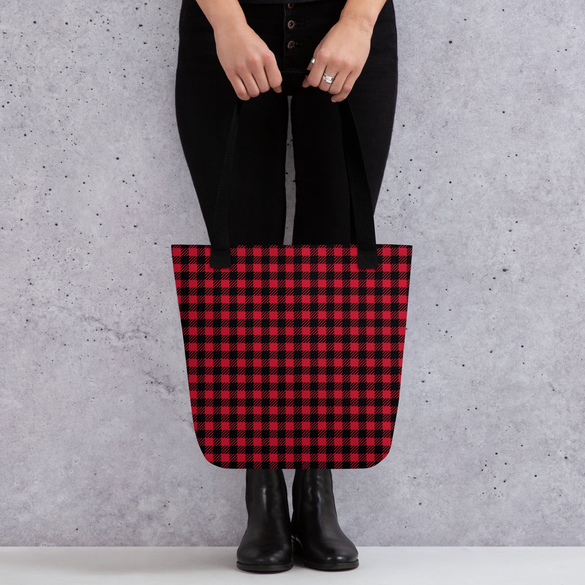 Checkered Tote Bag